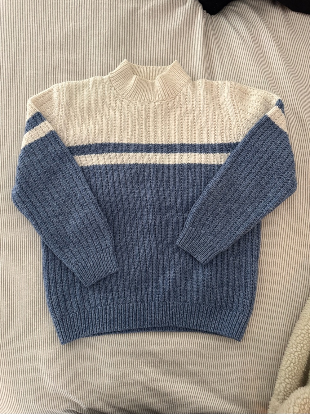 Handmade mock neck knit sweater - Picture 1 of 2